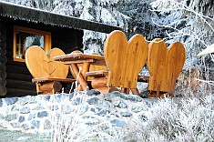 Papierhochzeit-Bank - Banc des noces de coton