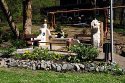 Am Wassertretbecken - Au bord des bains de pieds