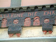 Quedlinburg - 1610 - Blendarkaden - Frise en arcatures